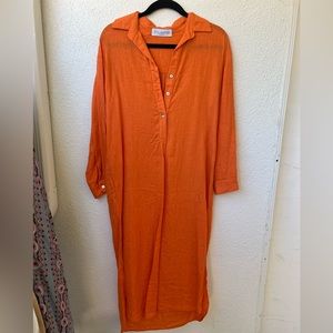 Stillwater midi linen coverup